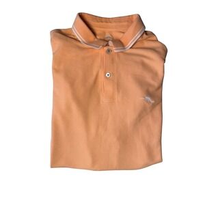 Men's Orange Tommy Bahama Golf Polo Size XLT‎